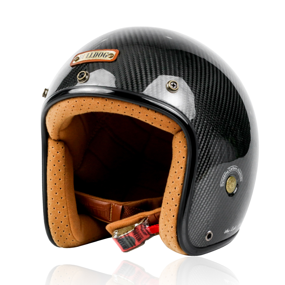 Mũ Bảo Hiểm 3/4 Cổ Điển BULLDOG Heli Carbon